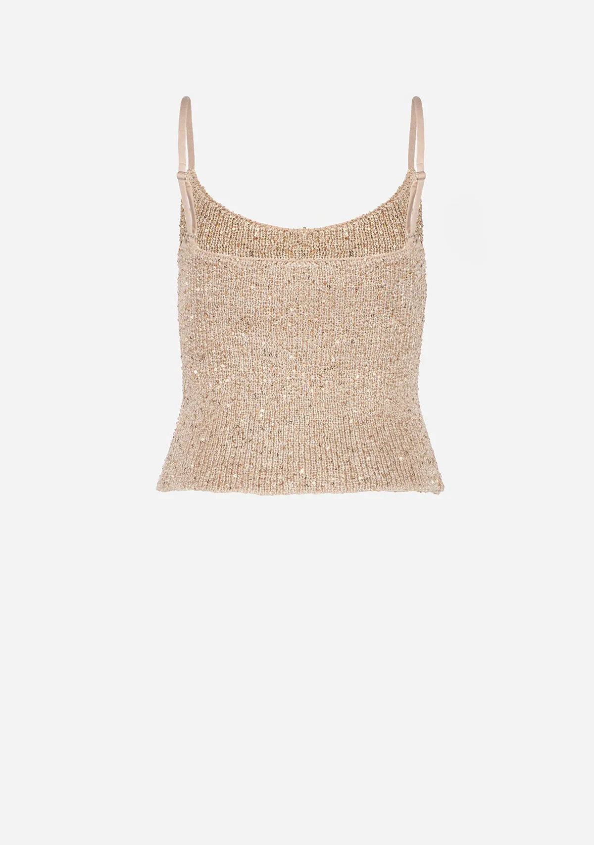 Sequins Knit Cami Top