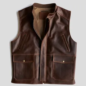 Shelby Travel Vest No.329 | Mahogany