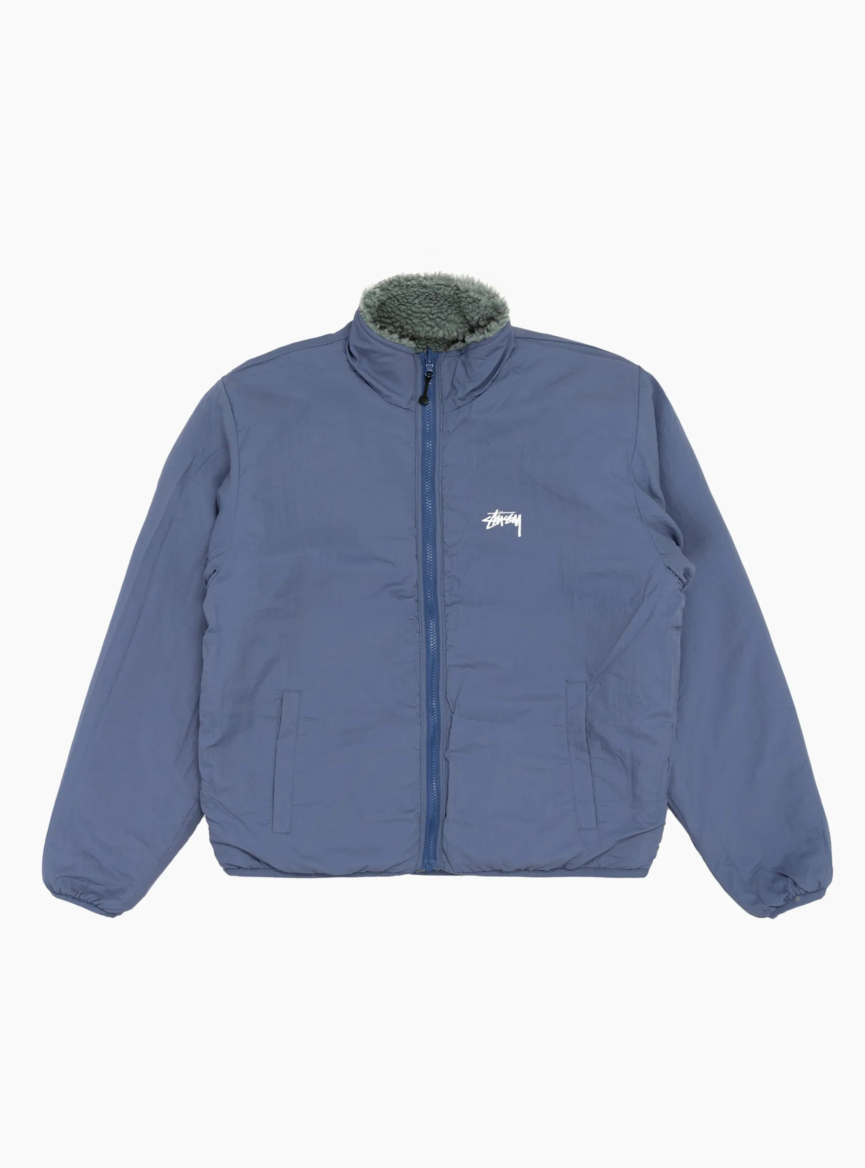 Sherpa Reversible Jacket Bluestone