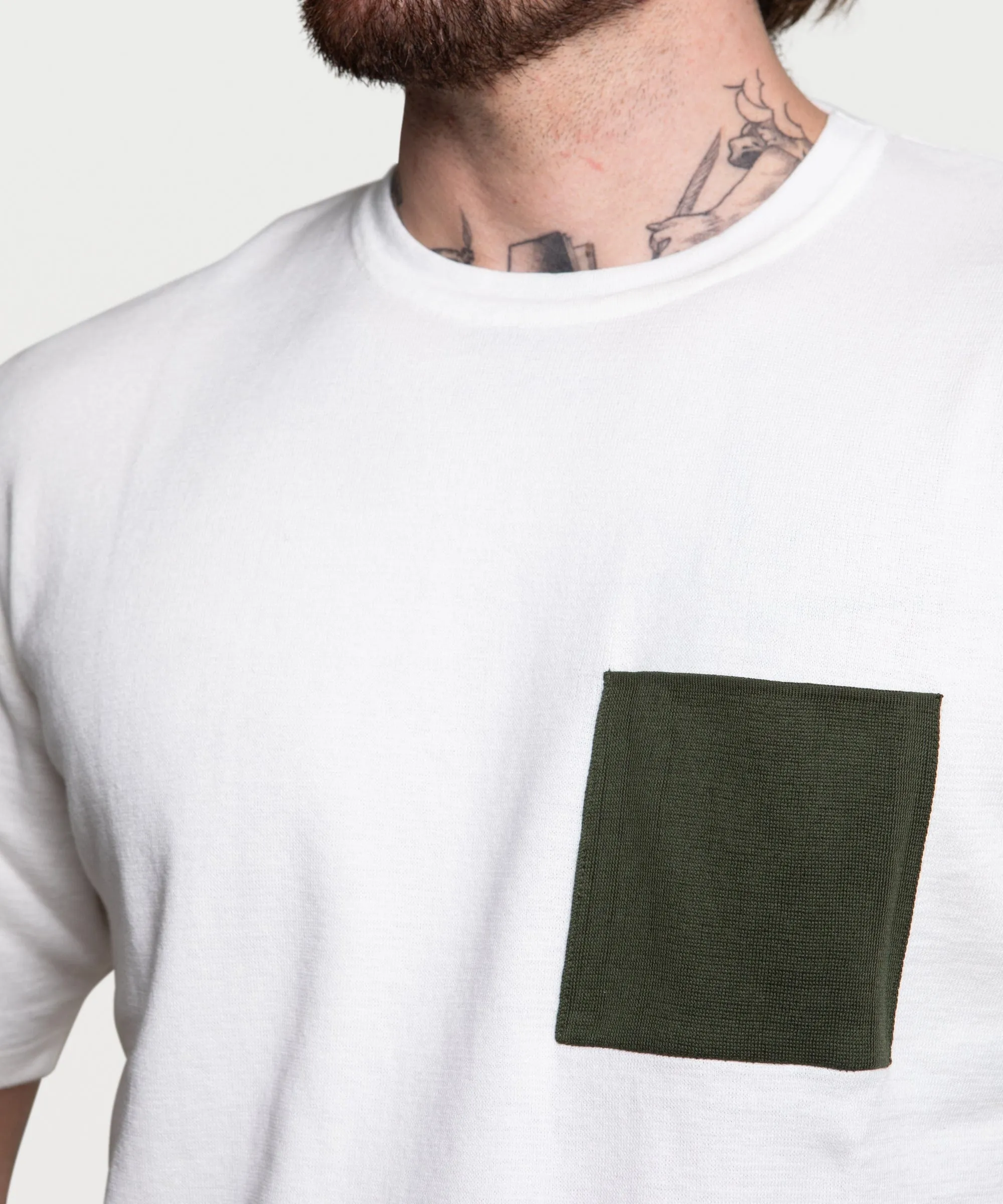 Short Sleeve Pocket Sweater