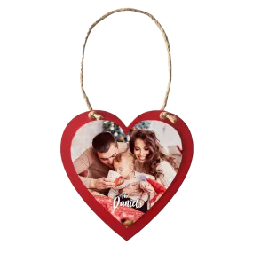 Sublimation wooden heart ornament  5.5" X 5.6"