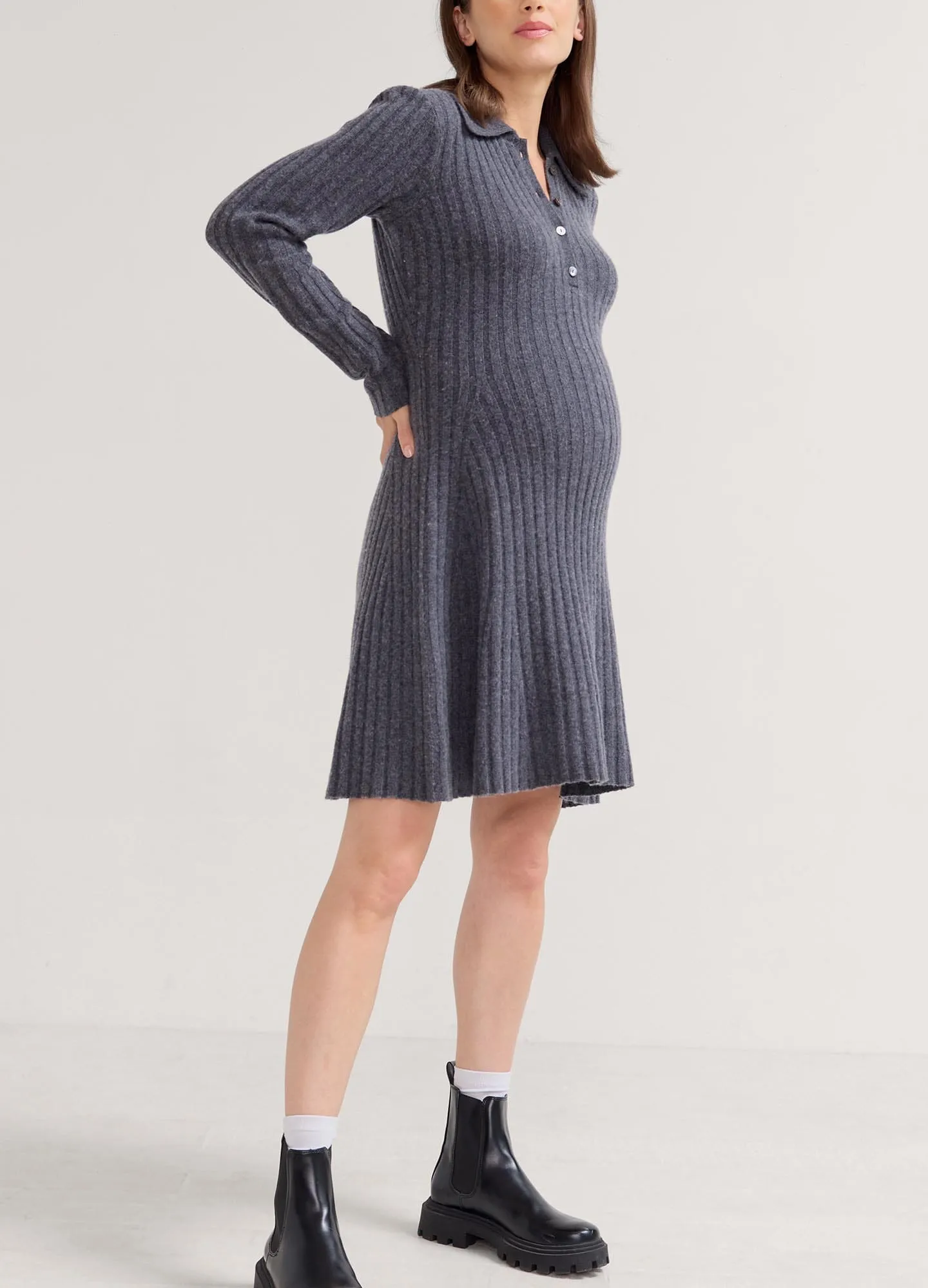 The Addie Polo Sweater Dress