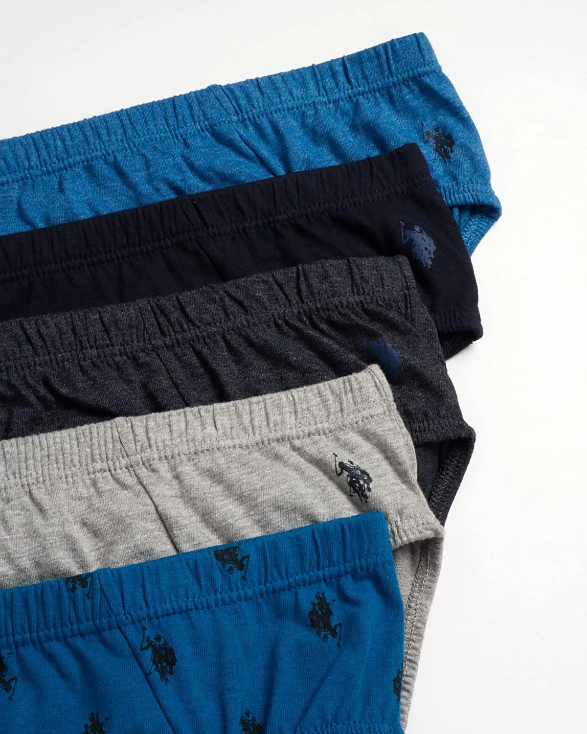 U.S. Polo Assn. Men's 5-Pack Low Rise Briefs