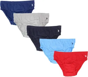 U.S. Polo Assn. Men's 5-Pack Low Rise Briefs