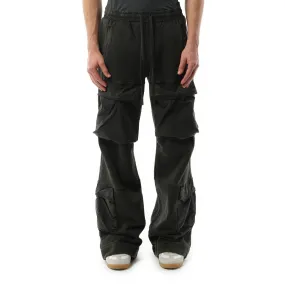 Utility Sweatpants in Washed Black