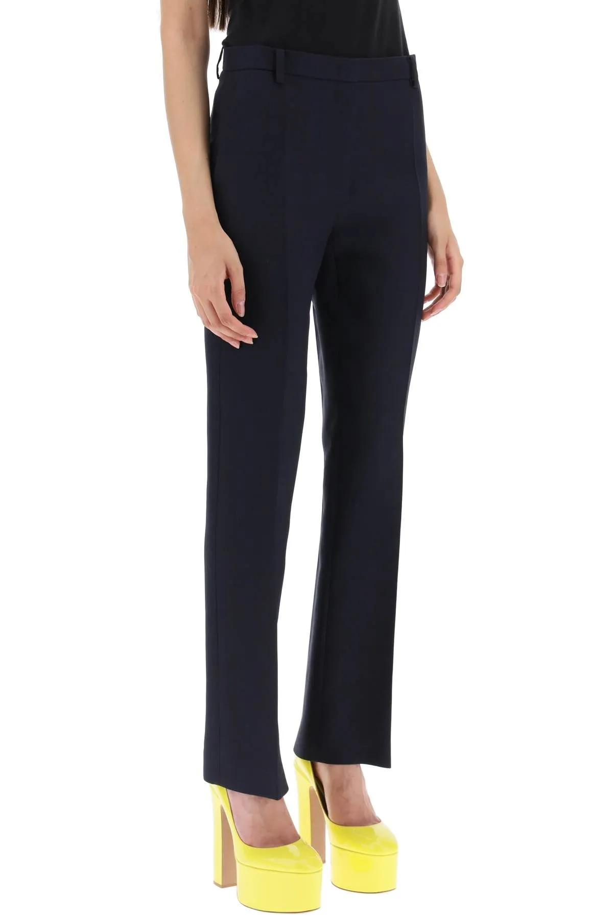 Valentino garavani slim pants in crepe couture