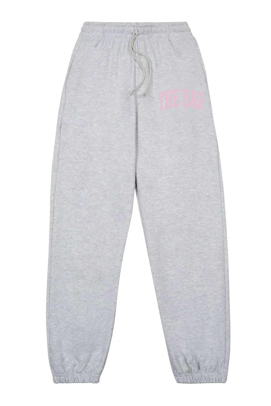 VARSITY SWEATPANTS LT HEATHER GREY/BLUSH