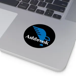 Vinyl Sticker with Eagle Quill Logo-Black