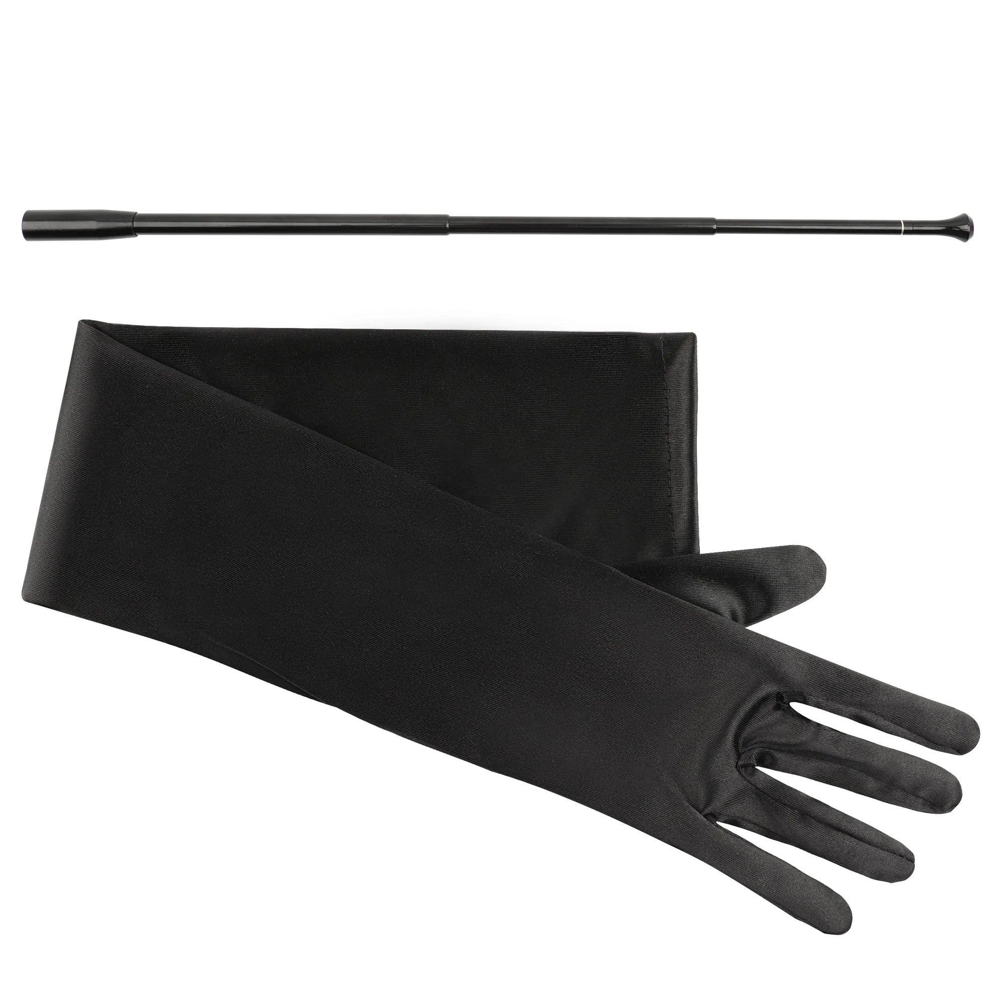 Vixen Accessory Bundle Set Telescopic Cigarette Holder   Long Satin Gloves Audrey Hepburn Inspired