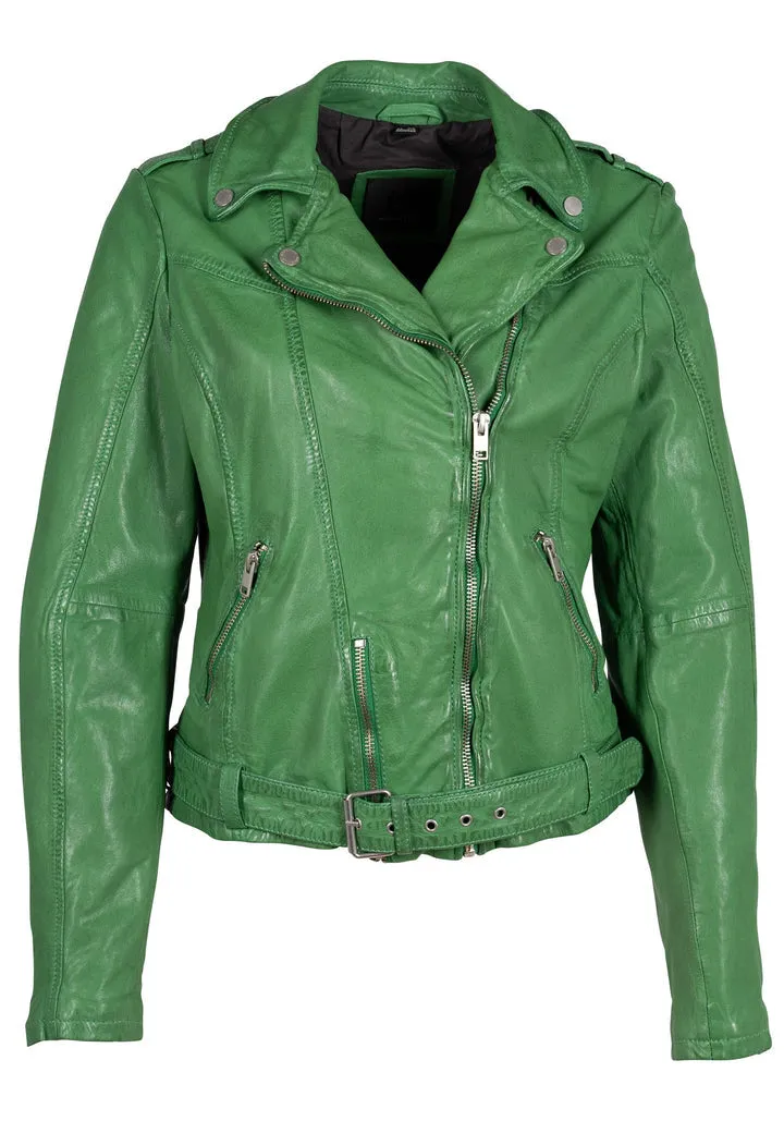 Wild RF Leather Jacket, Palm Leaf