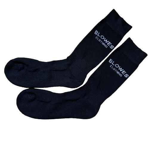 Wool Dress Socks - Navy | Black | Grey - Size 12-14