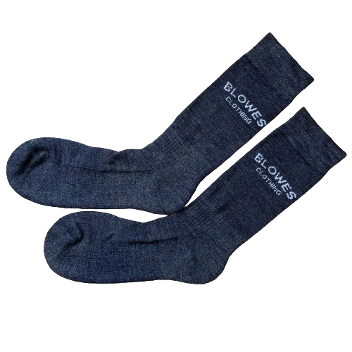 Wool Dress Socks - Navy | Black | Grey - Size 12-14