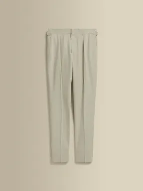 Wool Single Pleat Wide Leg Tailored Trousers