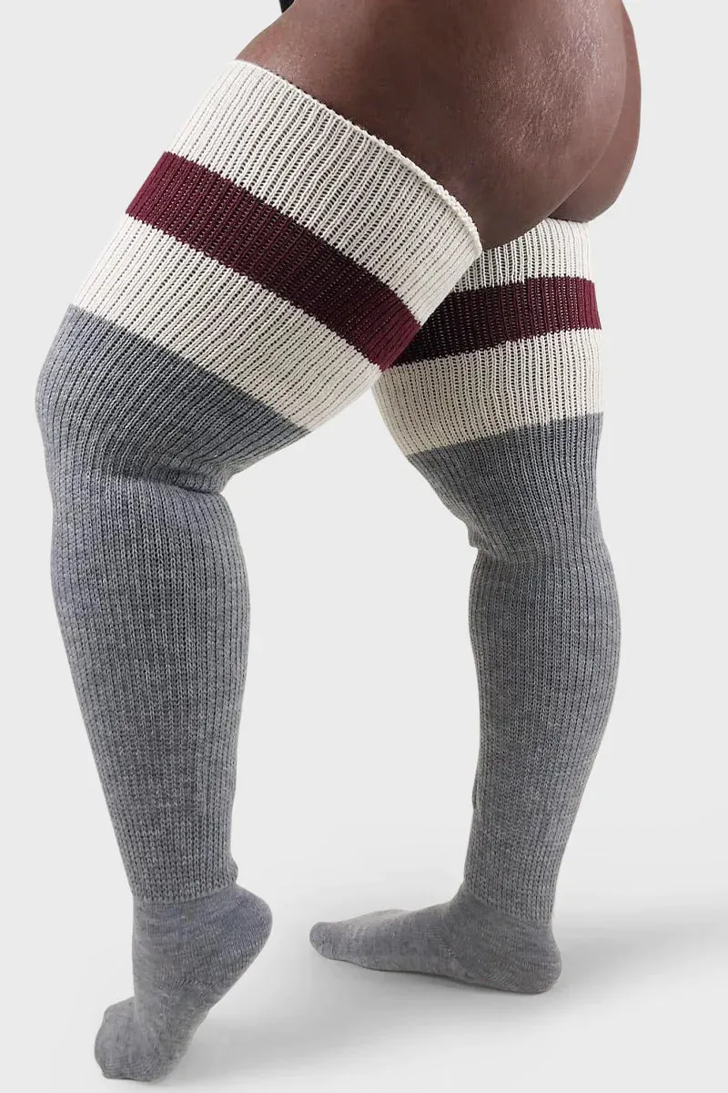 Woolies Mahogany Plus Size Thigh High Socks